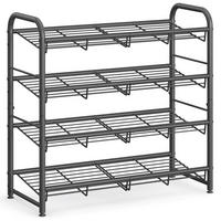 SCHUHREGAL Schwarz  - Schwarz, Trend, Kunststoff/Metall (68,5/65/27,5cm) - Boxxx