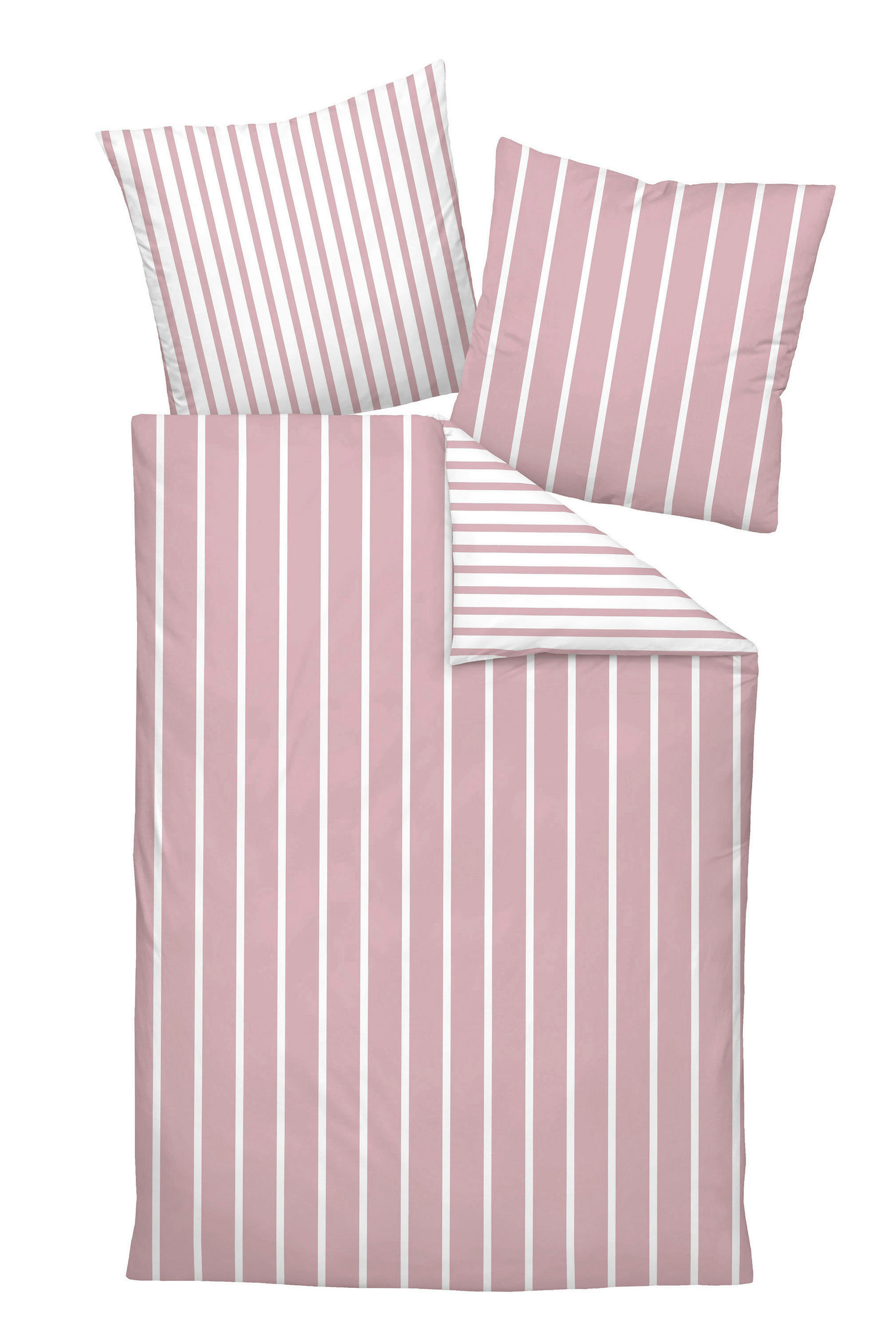 WENDEBETTWÄSCHE 2-teilig 155/220 cm  - Rosa, Design, Textil (155/220cm) - Janine