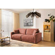 2-SITZER-SOFA in Chenille Rostfarben  - Rostfarben/Schwarz, KONVENTIONELL, Kunststoff/Textil (233/90/110cm) - Carryhome