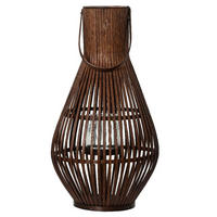 LATERNE - Braun, Basics, Naturmaterialien (72,00/36,00/69,00cm)