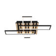 LED-DECKENLEUCHTE 73,5/66,5/7,5 cm   - Eichefarben/Schwarz, Natur, Holzwerkstoff/Kunststoff (73,5/66,5/7,5cm) - Novel