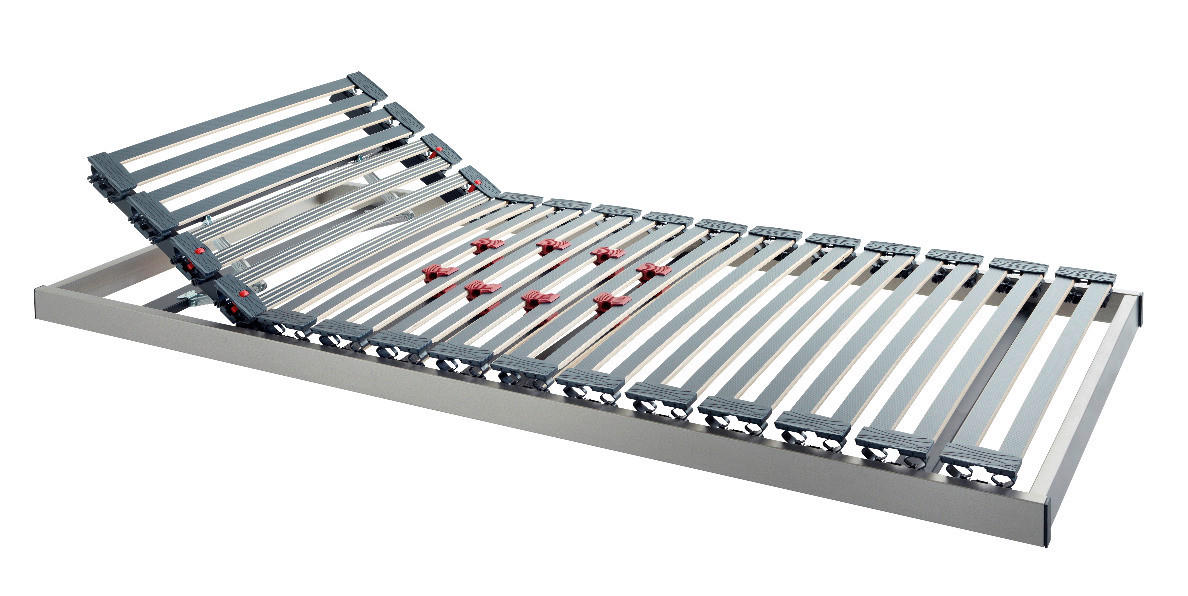 LATTENROST 100/200 cm  - Anthrazit/Alufarben, Basics, Holz (100/200cm) - Robusta