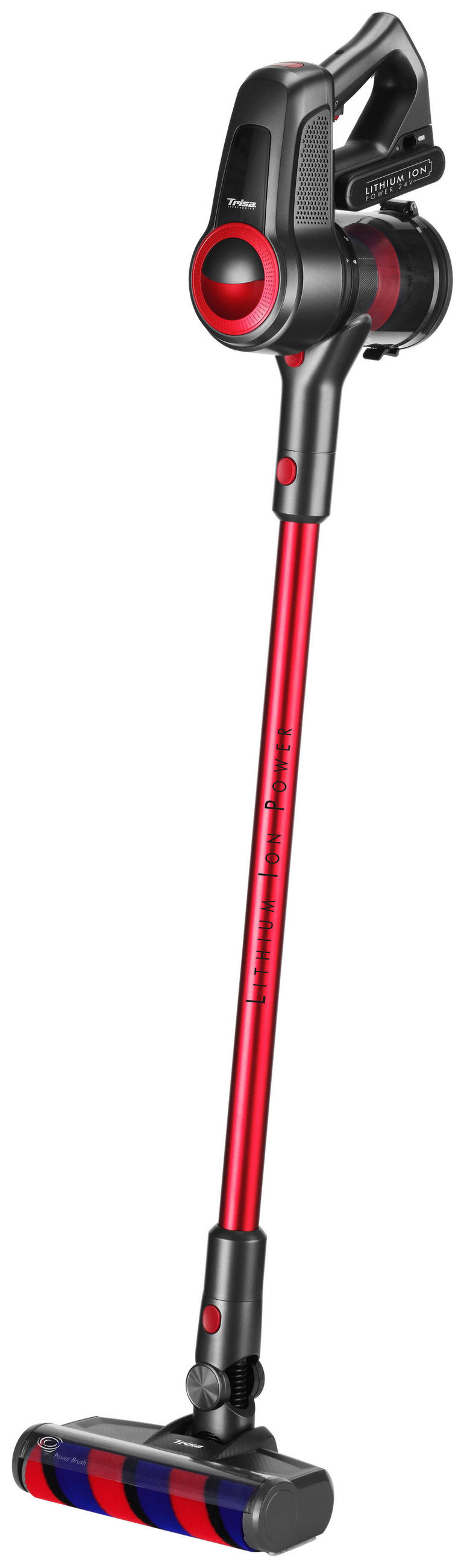AKKU-BODENSTAUBSAUGER - Rot/Schwarz, Basics, Kunststoff (25/26/126cm) - Trisa Electronics