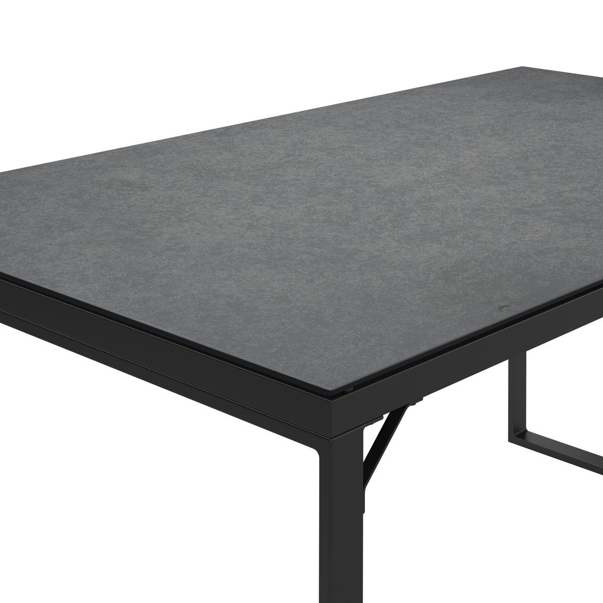 GARTENTISCH Metall, Glas rechteckig  - Anthrazit, MODERN, Glas/Metall (140/69/80cm) - Ambia Garden