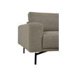 4-SITS SOFFA i flatväv greige  - greige/svart, Klassisk, metall/trä (248/80/91cm) - Niels Andersson