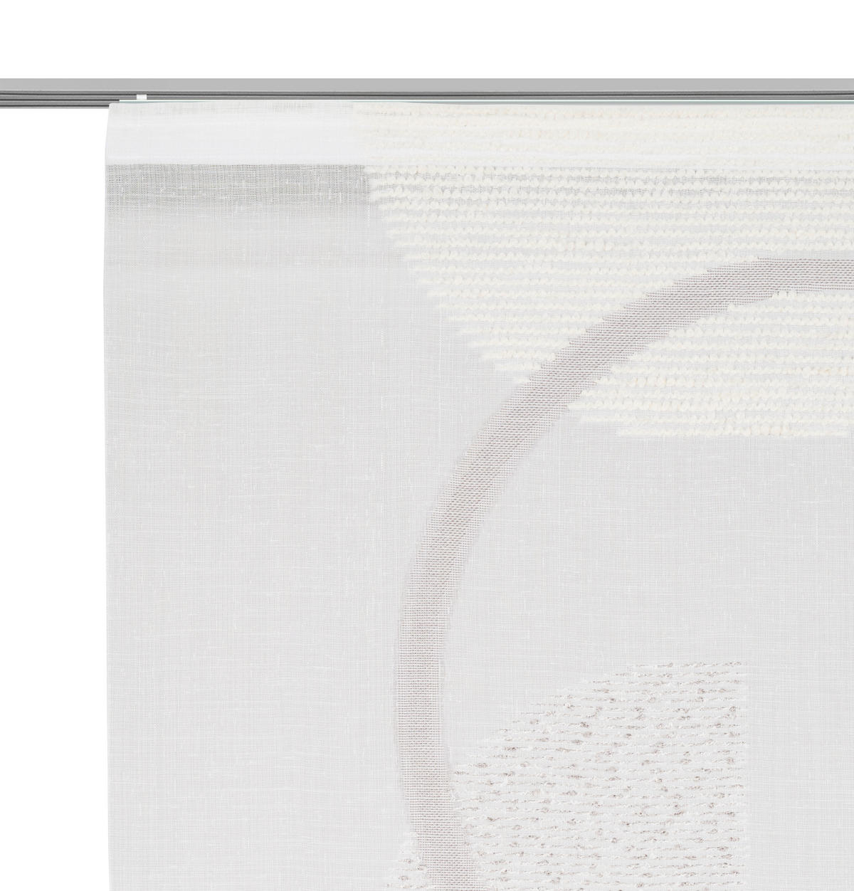 FLÄCHENVORHANG   halbtransparent   60/255 cm  - Grau, Trend, Textil (60/255cm) - Novel