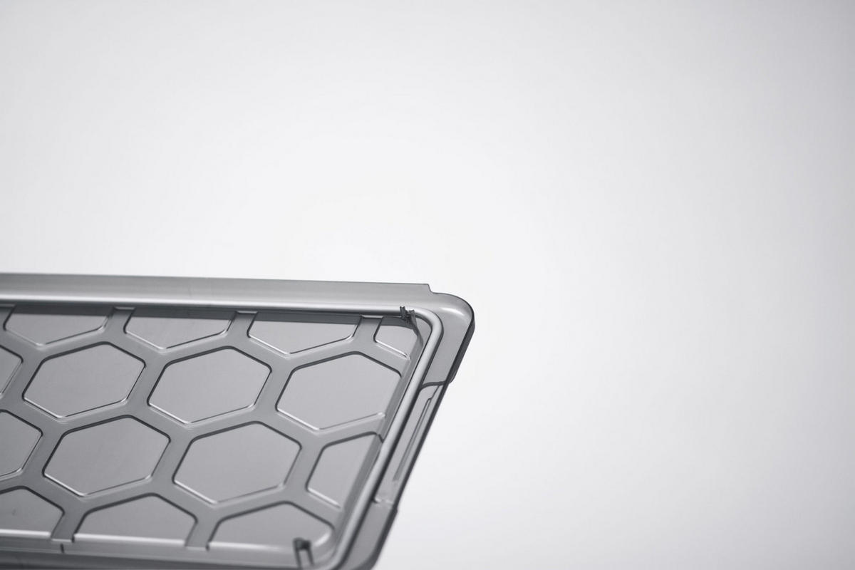 BOX MIT DECKEL    39,3/28,3/16 cm  - Anthrazit, KONVENTIONELL, Kunststoff (39,3/28,3/16cm) - Rotho