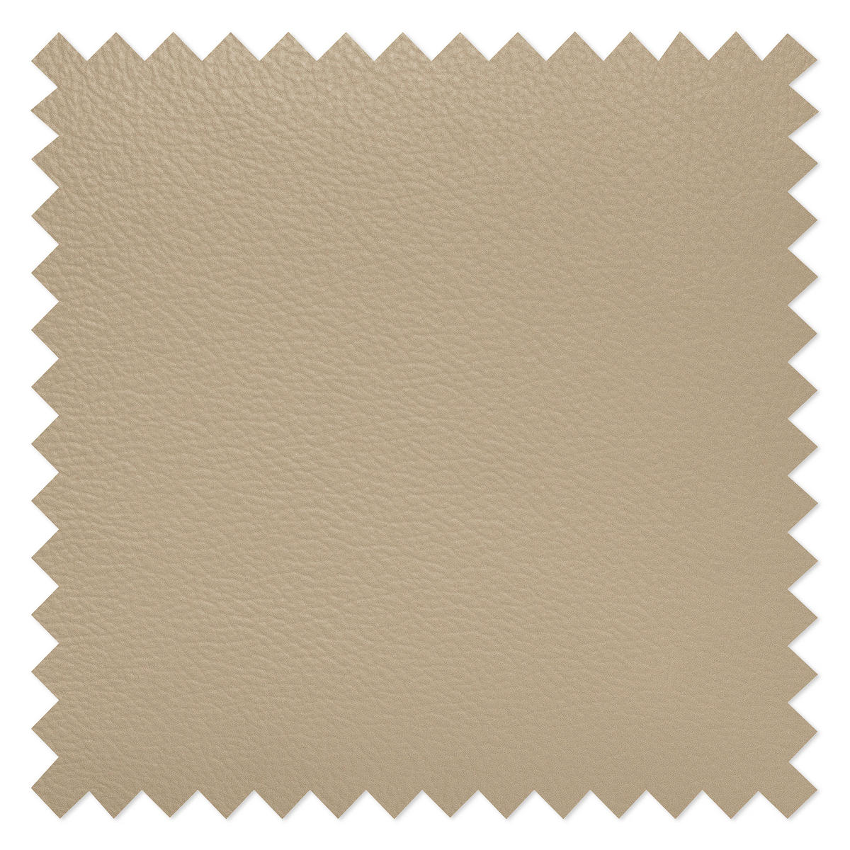 ECKSOFA in Lederlook Echtleder Beige  245/208 cm  - Chromfarben/Beige, Design, Leder/Textil (245/208cm) - Livetastic