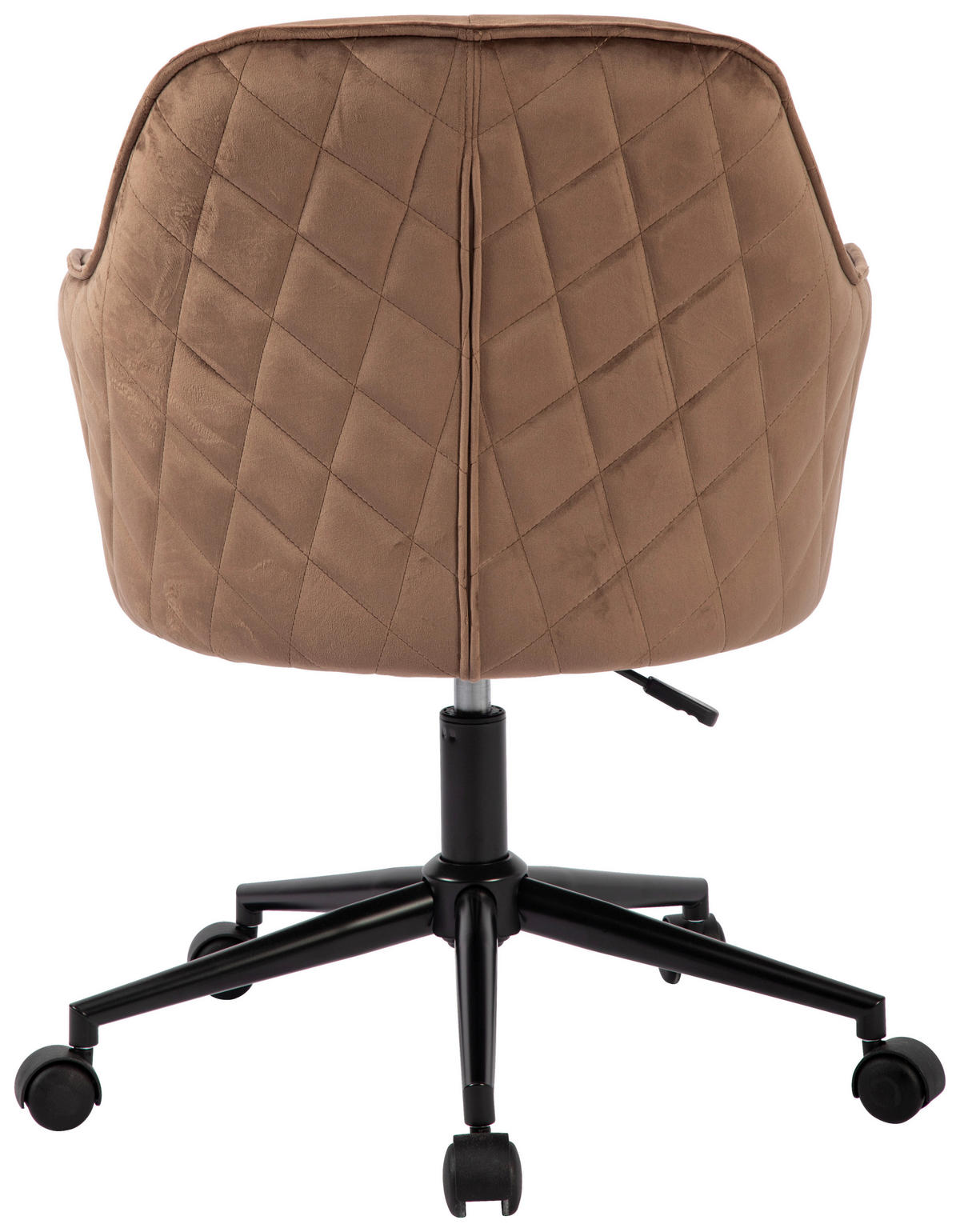 DREHSTUHL Samt Braun, Schwarz  - Schwarz/Braun, MODERN, Kunststoff/Textil (58/82/90/62cm) - MID.YOU