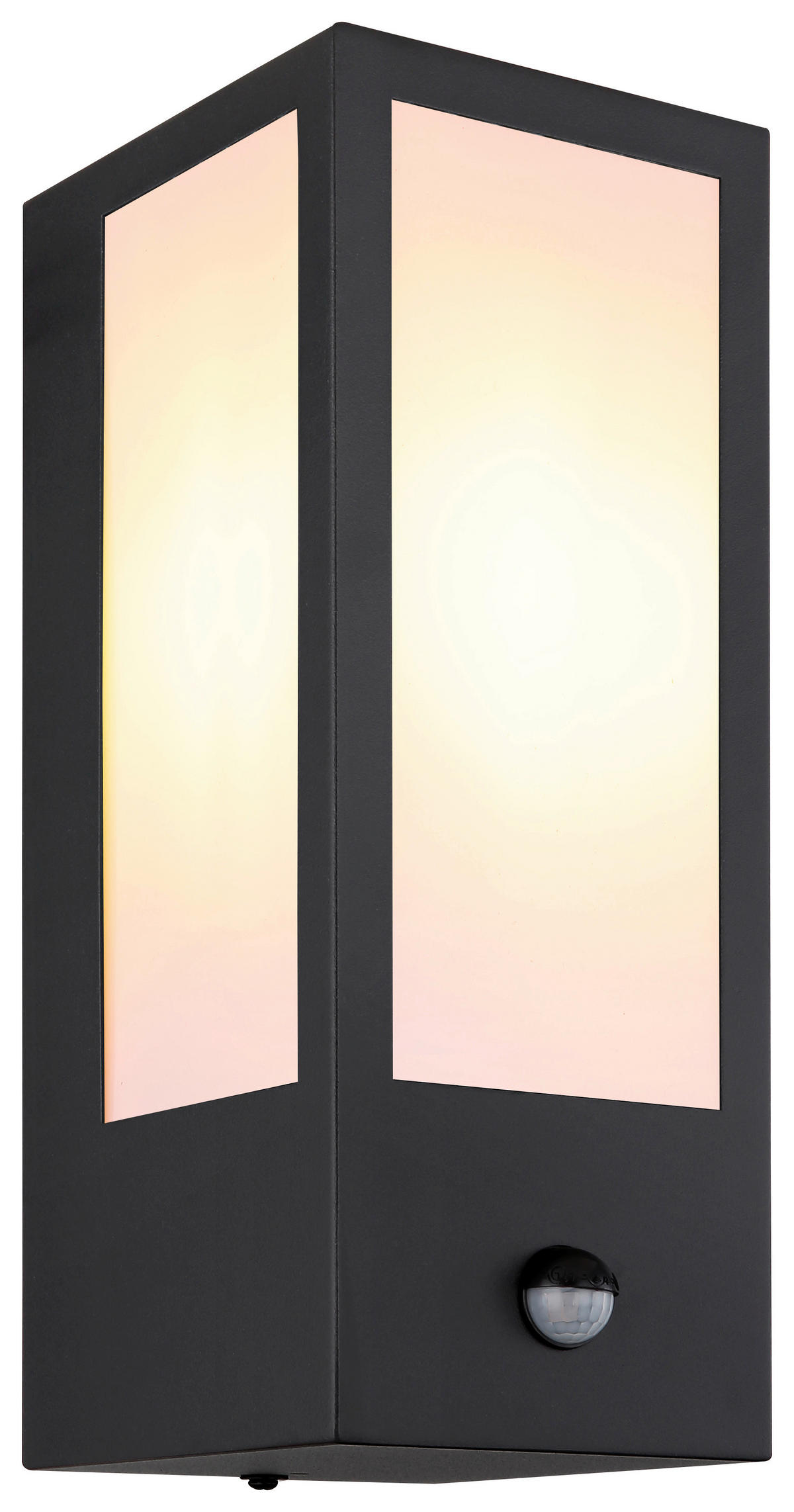 AUSSENLEUCHTE - Opal/Schwarz, Basics, Kunststoff/Metall (12/32cm) - Globo