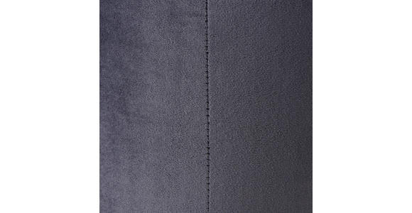 HOCKER in Metall, Textil Grau, Edelstahlfarben  - Edelstahlfarben/Grau, Trend, Textil/Metall (35/42/35cm) - Xora