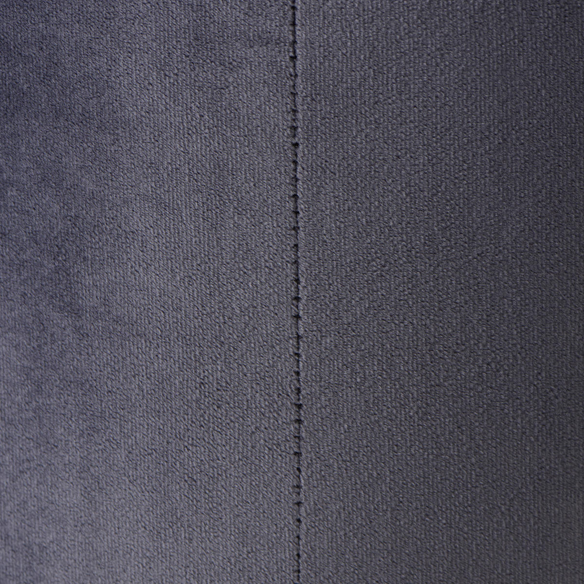 HOCKER Samt Grau, Chromfarben  - Chromfarben/Grau, Trend, Textil/Metall (35/42/35cm) - Xora