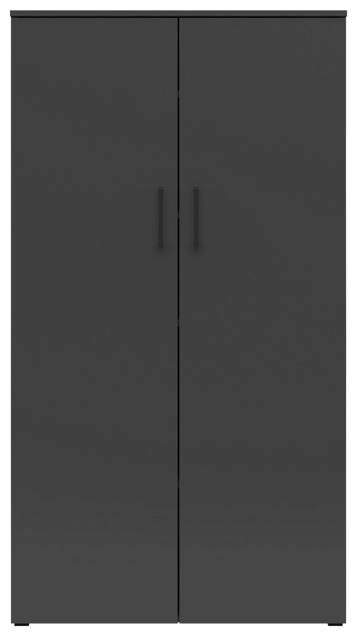 VIŠENAMENSKI ORMAR grafitno siva  80/147/40 cm  - crna/antracit, Moderno, pločasti materijal/plastika (80/147/40cm) - Carryhome