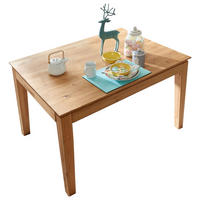 ESSTISCH Braun rechteckig  ausziehbar  - Braun, Natur, Holz (120/80/75cm) - Livetastic