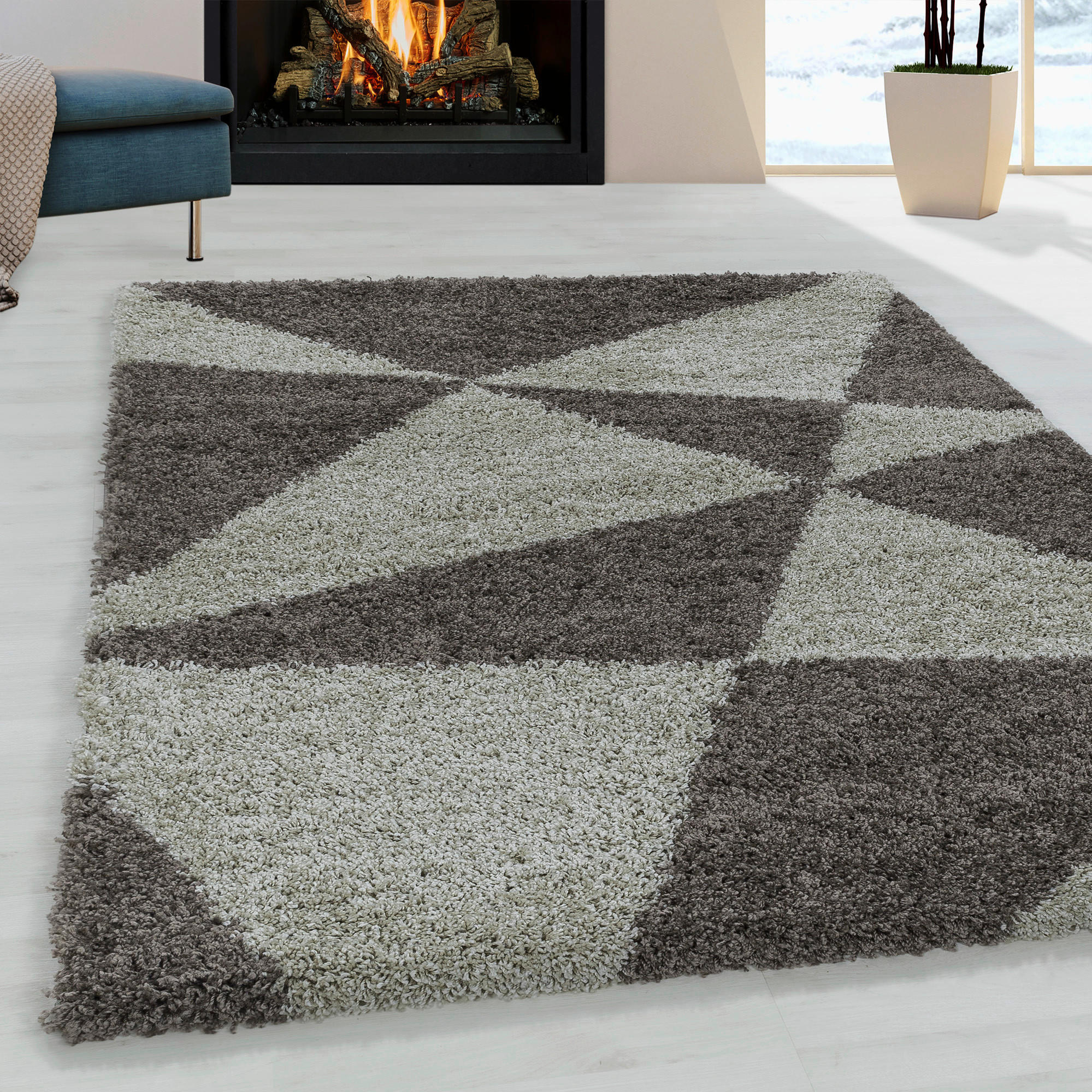 HOCHFLORTEPPICH 120/170 cm Tango 3101 Taupe Taupe  - Taupe, Design, Textil (120/170cm)