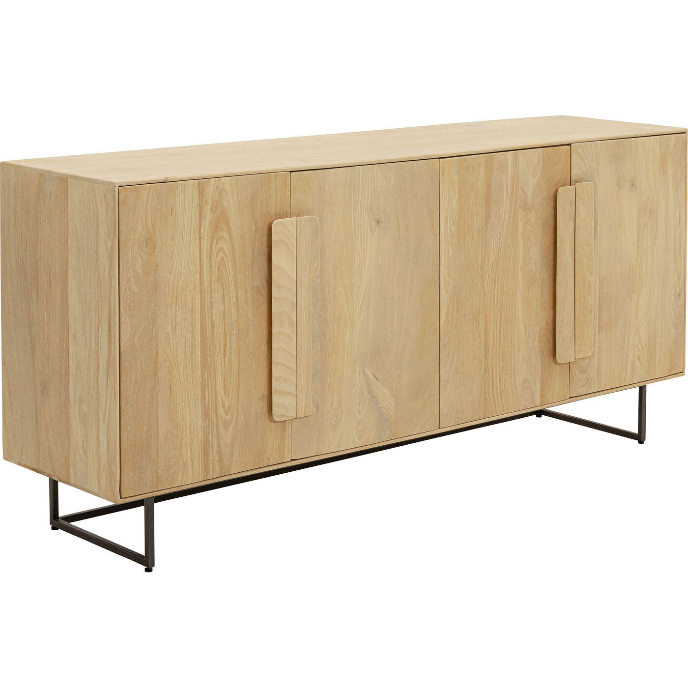 SIDEBOARD in 165/76/40 cm - Hellbraun/Eichefarben, Design, Holz/Metall (165/76/40cm) - Kare-Design