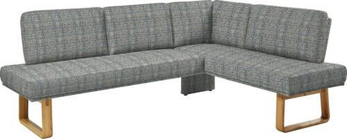 ECKBANK 265/174 cm  in Grau, Eichefarben  - Eichefarben/Grau, Design, Holz/Textil (265/174cm) - Dieter Knoll
