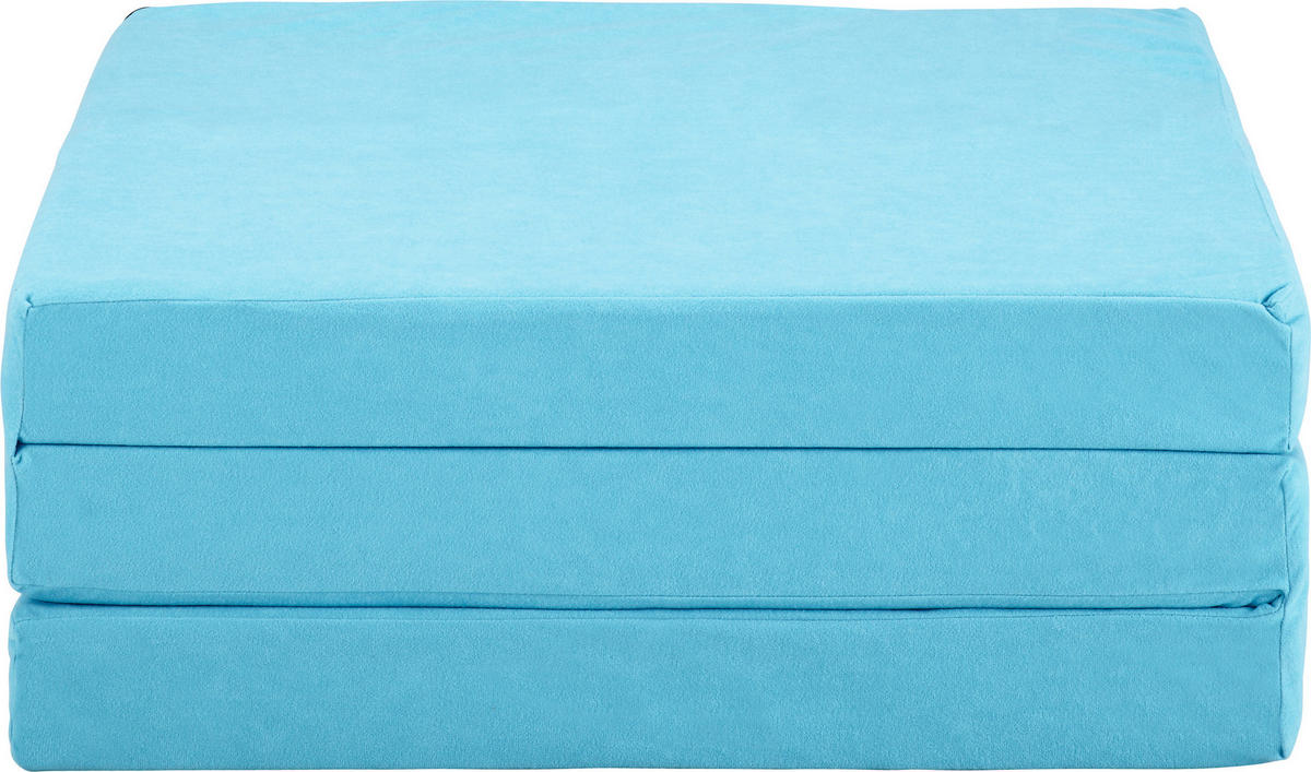 SKLADACÍ MATRAC, 65/186 cm - tyrkysová, Modern, textil (65/186cm) - Carryhome