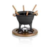 SET ZA FONDUE  - crna, Basics, metal (26,5/25,5cm) - Kela
