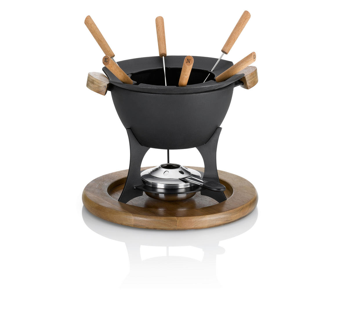 SET ZA FONDUE  - crna, Basics, metal (26,5/25,5cm) - Kela