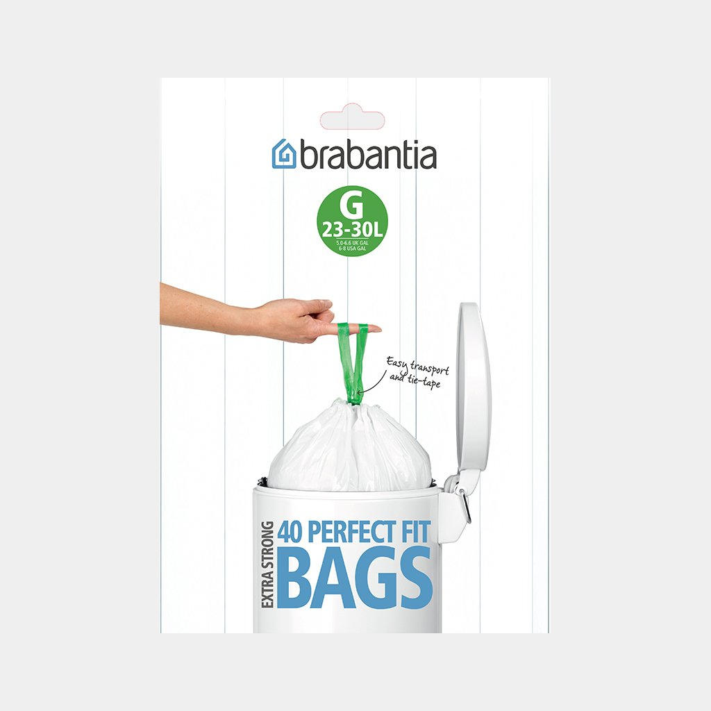 VREĆA ZA OTPAD   23 l  - bijela, Basics, plastika (41,7/76cm) - Brabantia