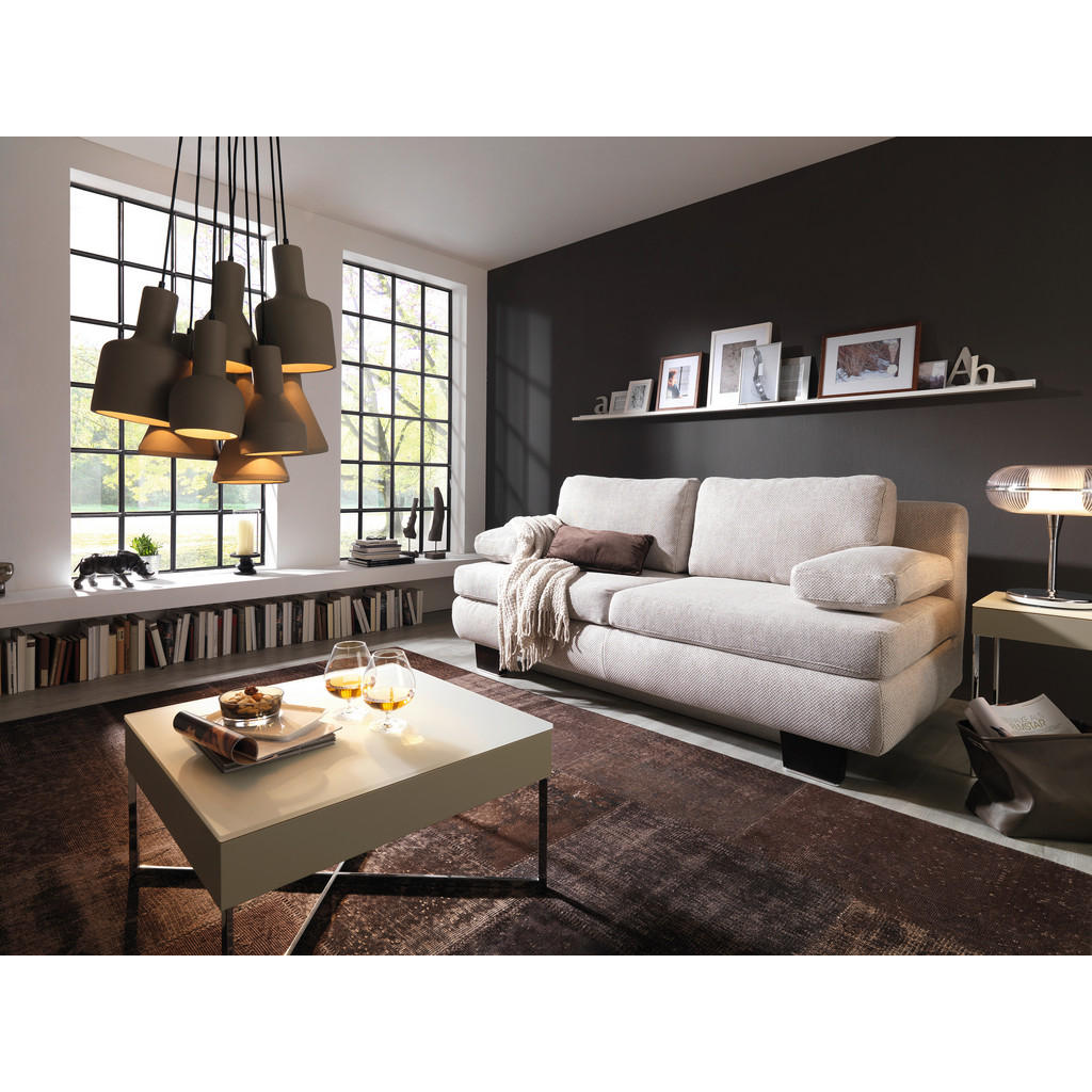 Thumbnail - Novel Schlafsofa Macy, Champagner, Textil, 2-Sitzer, Füllung: Schaumstoff, 203x94x100 cm, Fußauswahl, Stoffauswahl, Schl...