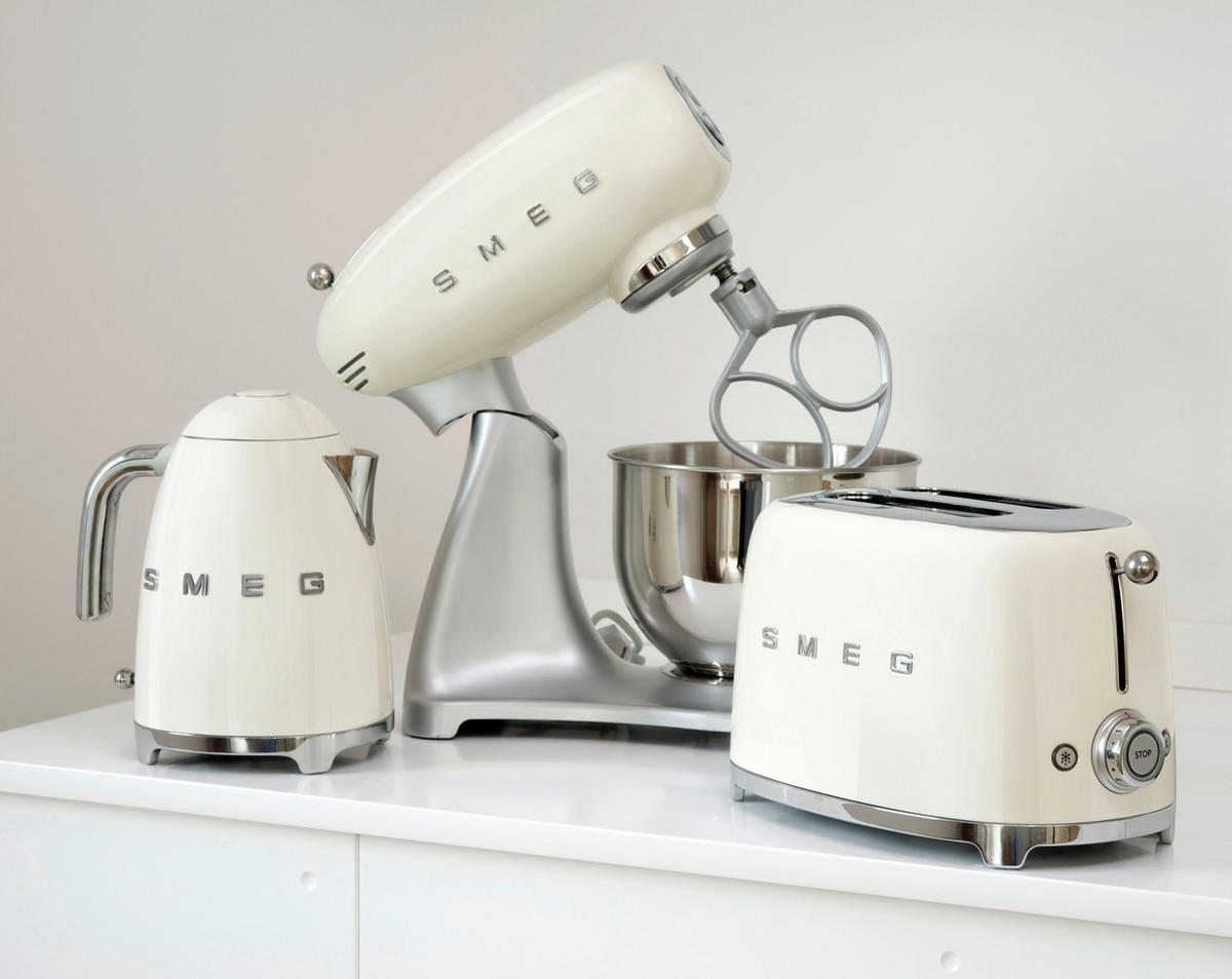 WASSERKOCHER 50´s Style 1,7 L  - Chromfarben/Creme, Basics, Kunststoff/Metall (22,3/24,8/17,1cm) - SMEG