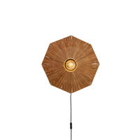 VÄGGLAMPA 45/7 cm   - brun, Basics, naturmaterial (45/7cm) - Good & Mojo