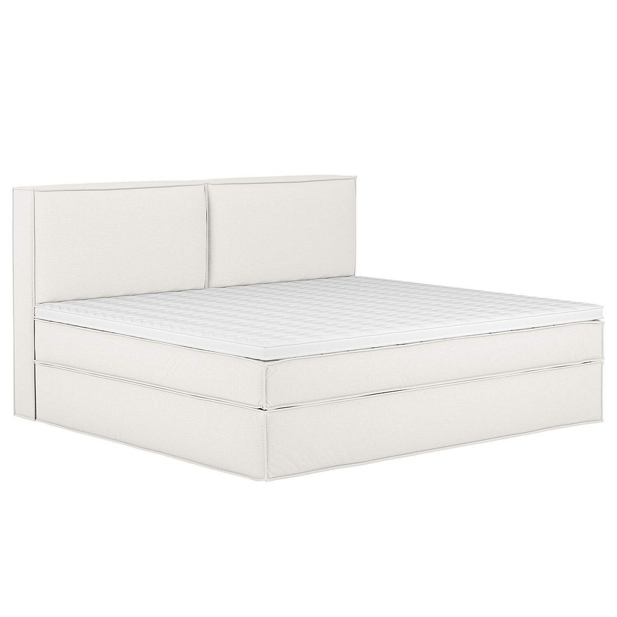BOXSPRINGBETT 240/200 cm  in Creme  - Creme, Design, Textil (240/200cm) - home24