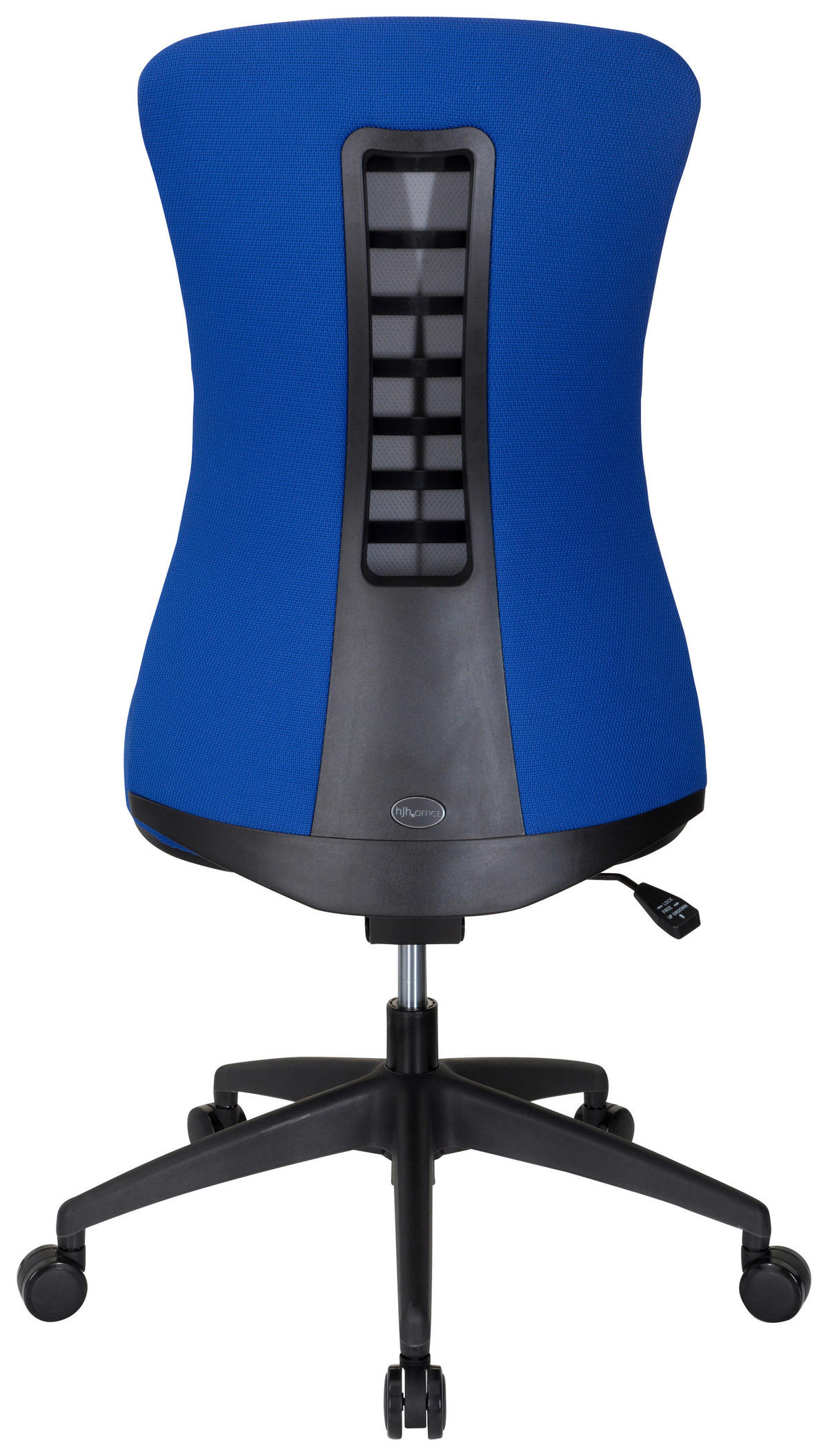 OTOČNÁ ŽIDLE, plochá tkanina, modrá, černá - modrá/černá, Moderní, textil/plast (54/116/65cm) - MID.YOU