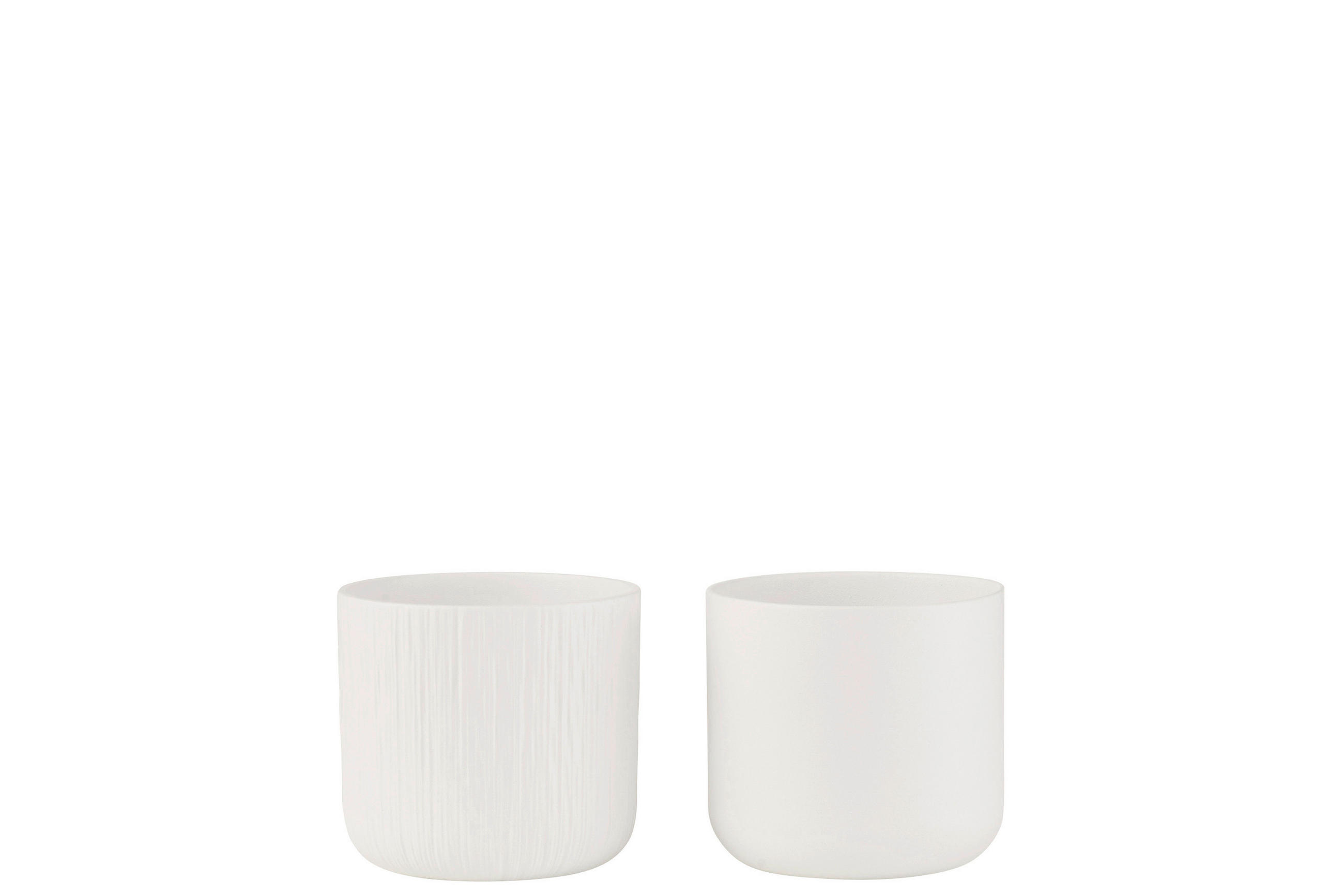 ÜBERTOPF - Weiss, Basics, Keramik (13,5/13,5/12,5cm)