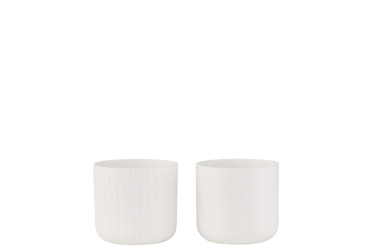 ÜBERTOPF - Weiss, Basics, Keramik (13,5/13,5/12,5cm)