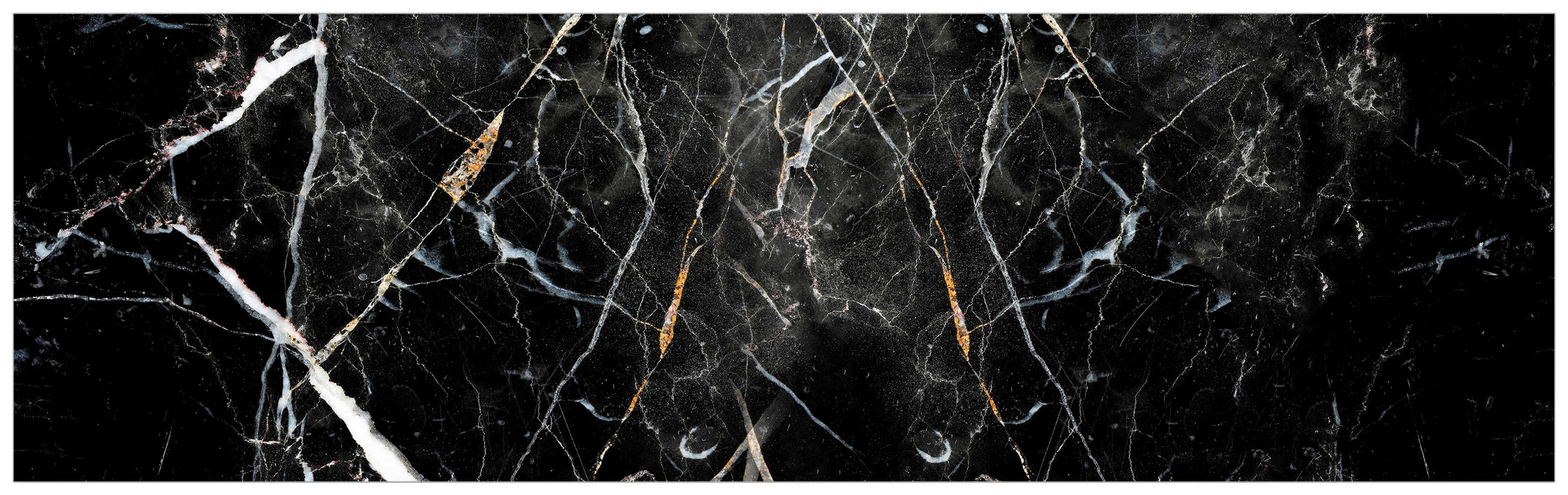 Fani Küchenrückwand Smart - Glas Schwarz, 210x63.7x0.6 cm