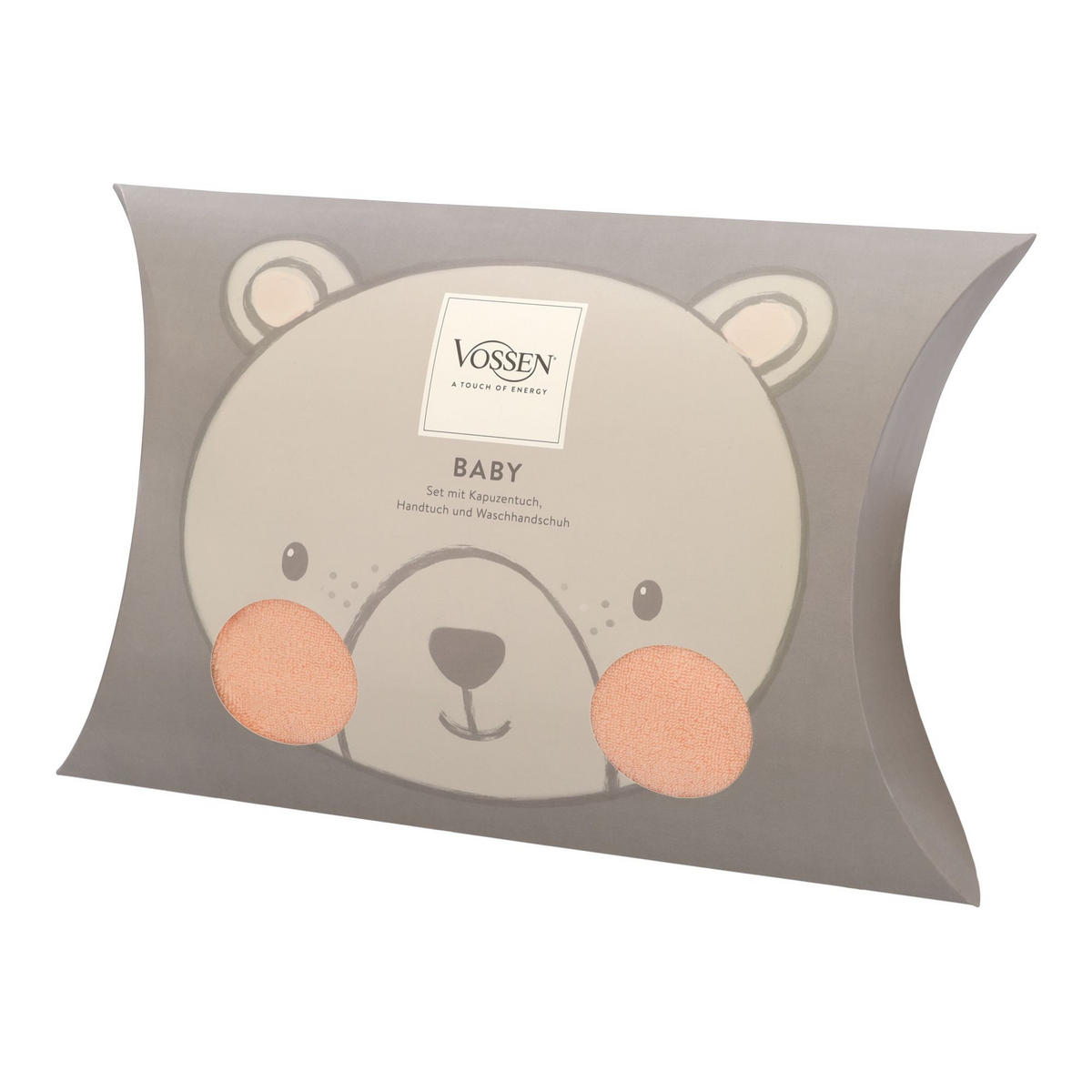 FROTTIERSET Teddy Bear Set Orange 3-teilig  - Orange, Trend, Textil - Vossen