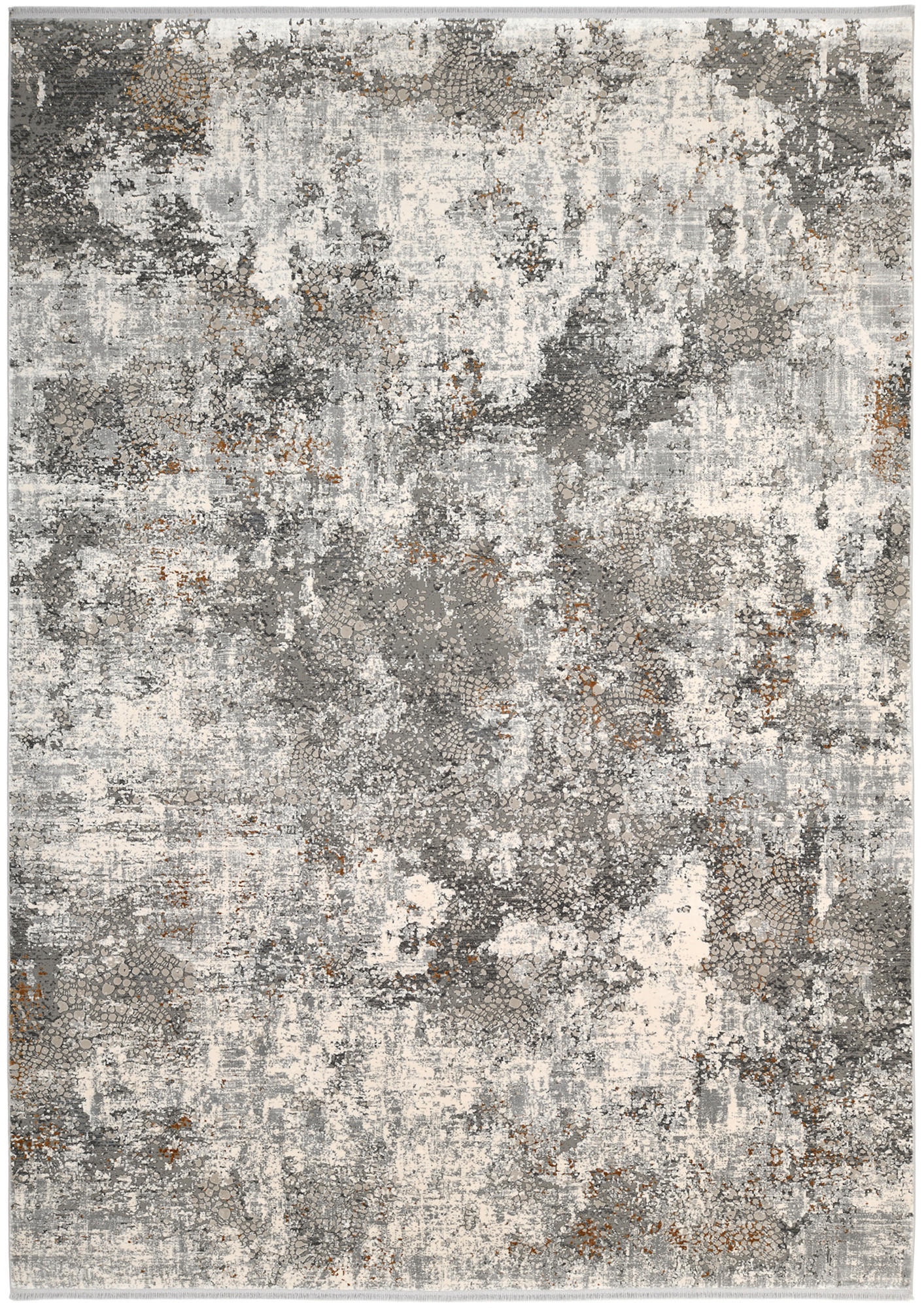 TEPPICH 80/150 cm Elandor Grau, Hellgrau, Beige  - Beige/Hellgrau, Design, Textil (80/150cm) - Novel