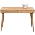 KONSOLENTISCH Wildeiche massiv Wildeiche  - Wildeiche, Design, Holz (110/40/75cm) - Linea Natura