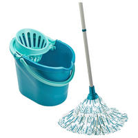 BODENREINIGUNGSSET - Türkis, Basics, Kunststoff/Metall - Leifheit