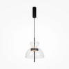 PENDELLEUCHTE 25/58 cm   - Schwarz, Design, Glas/Metall (25/58cm) - MAYTONI