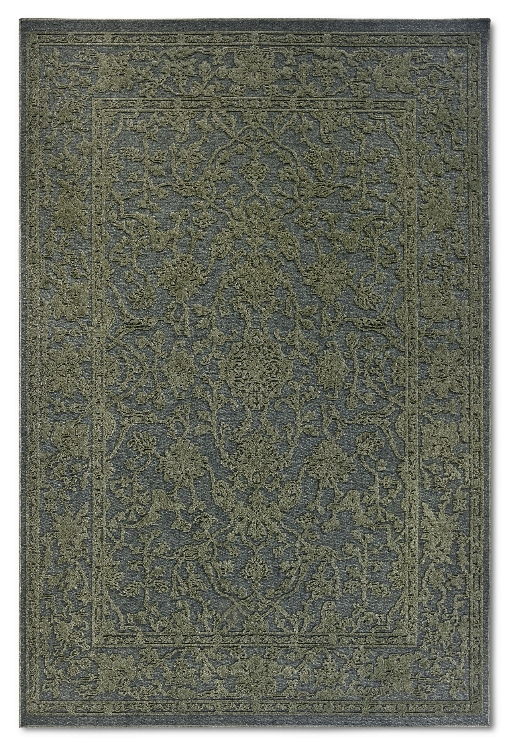 Villeroy & Boch Flachwebeteppich Kollektion 1879 Waldgrün 160x230 cm