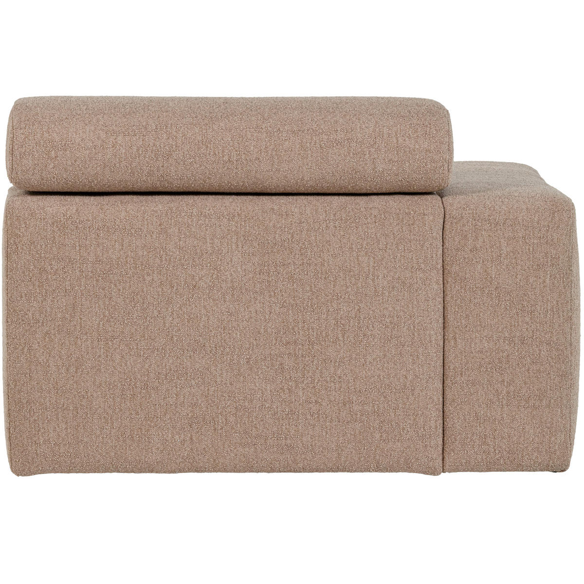 SOFAELEMENT Novi Bouclé Taupe  - Taupe, Design, Kunststoff/Textil (109/86/113cm) - Livetastic