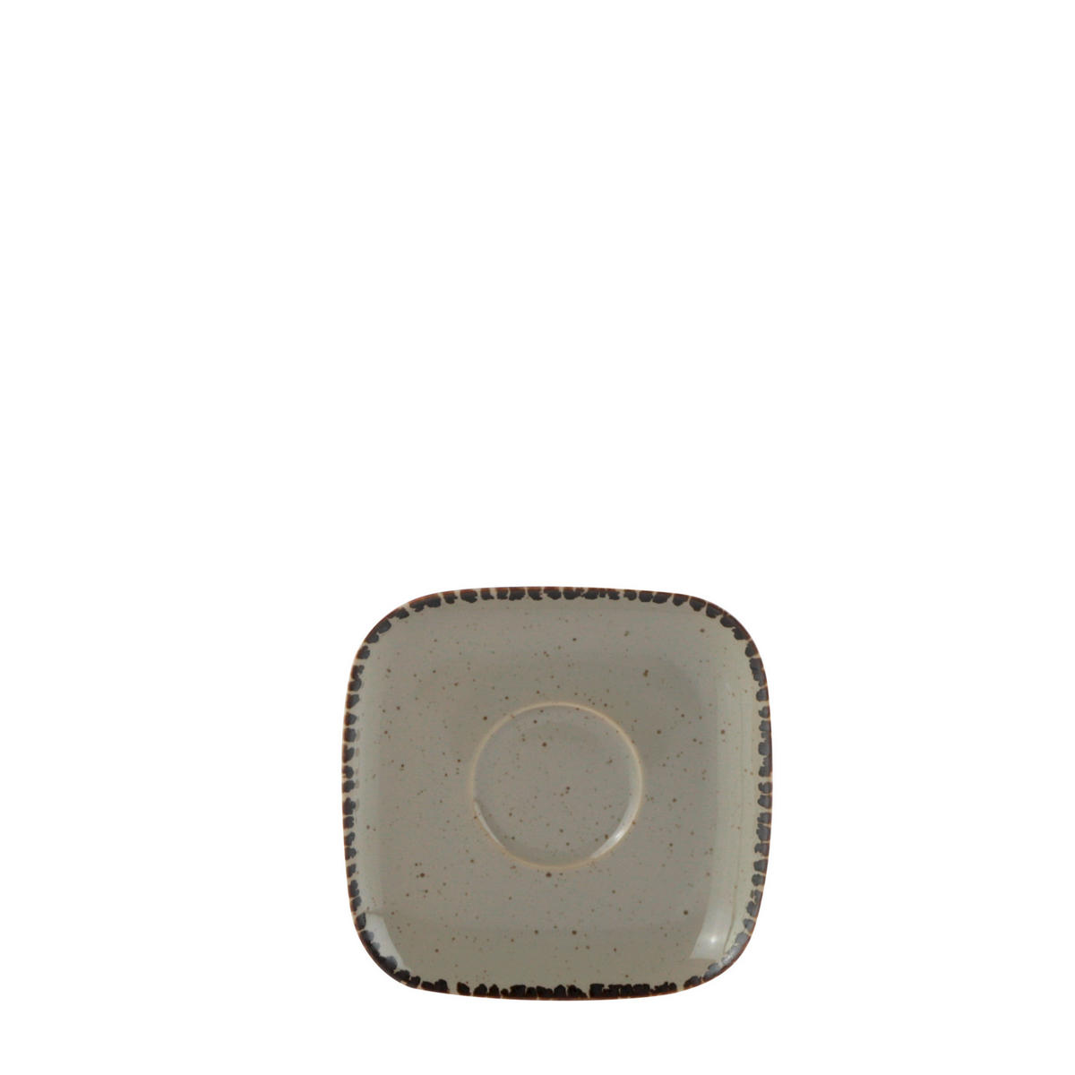 PODŠÁLEK NA ESPRESSO porcelán keramika 10,5/10,5 cm - šedohnědá, Lifestyle, keramika (10,5/10,5cm) - Landscape
