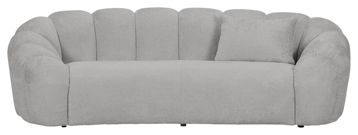 BIGSOFA in Chenille Schlammfarben  - Schlammfarben/Schwarz, KONVENTIONELL, Kunststoff/Textil (248/78/112cm) - Carryhome