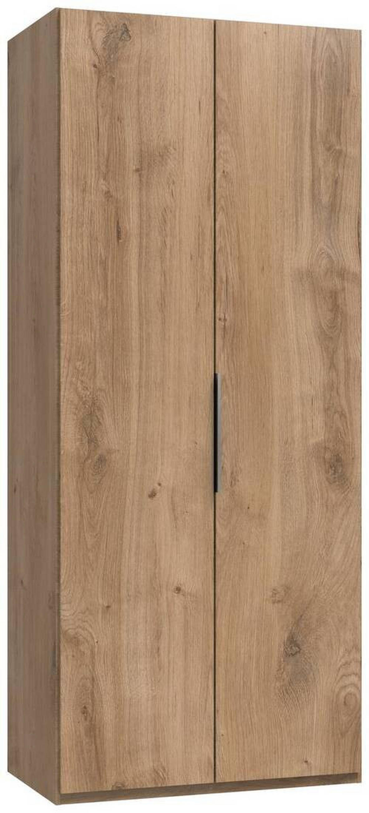 DREHTÜRENSCHRANK in Eichefarben  - Chromfarben/Eichefarben, Modern, Holzwerkstoff (100/236/58cm) - MID.YOU