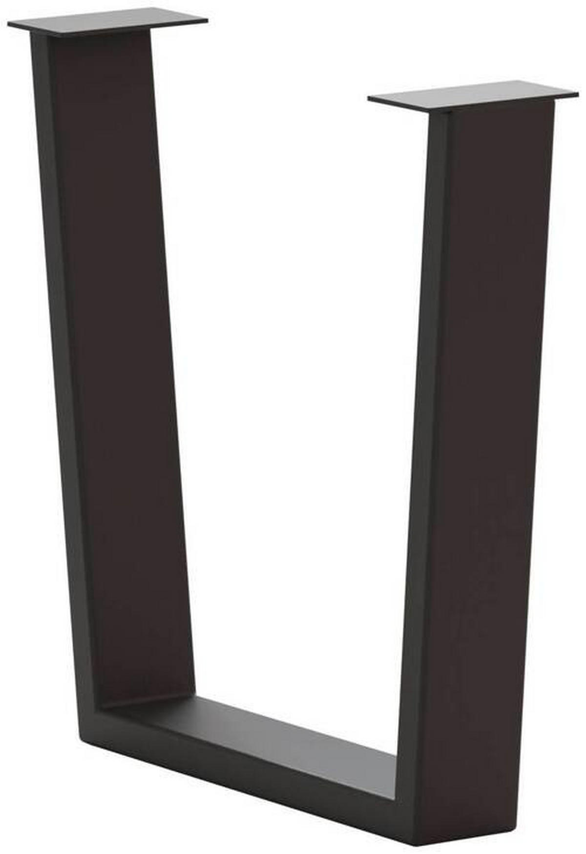 TISCHGESTELL Anthrazit  - Anthrazit, Design, Metall (73/17/74cm) - Waldwelt