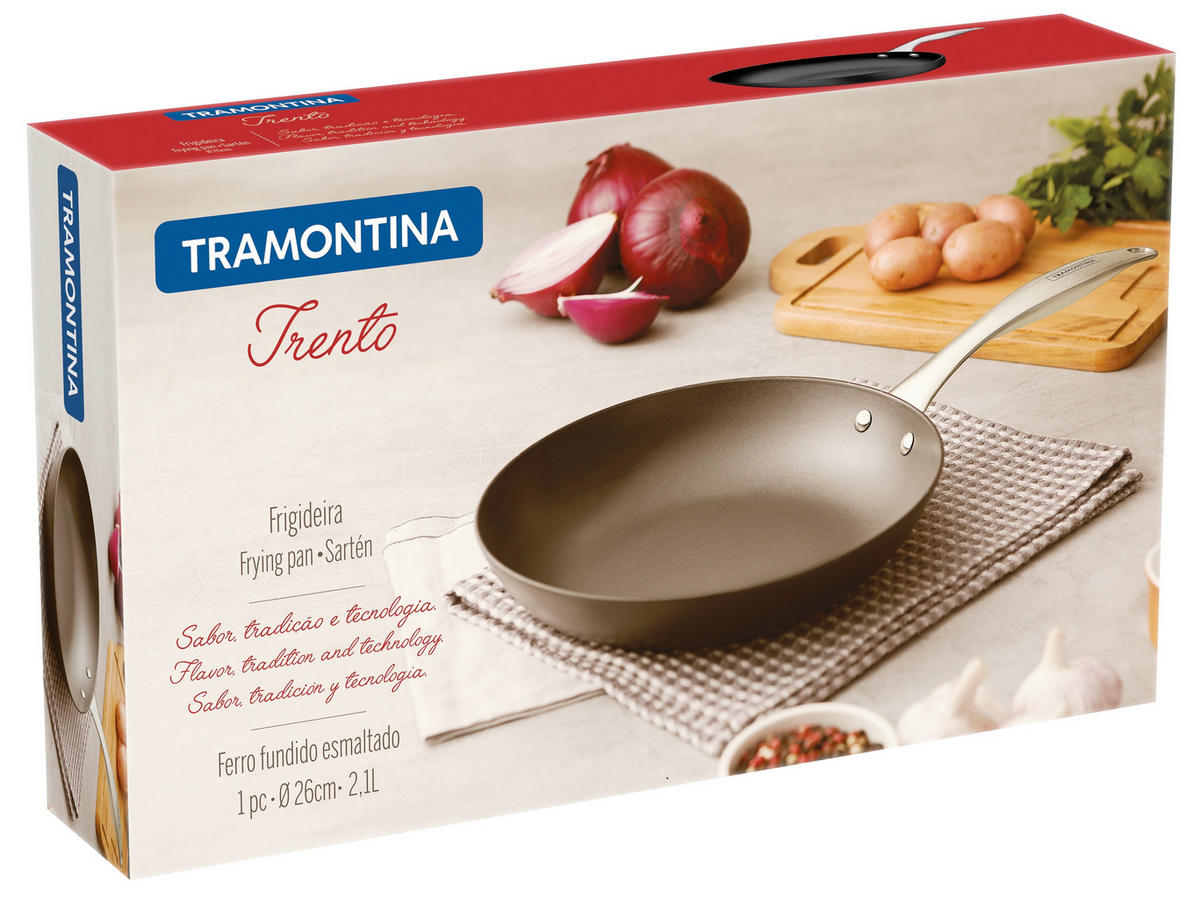 BRATPFANNE TRENTO 26 cm  - Schwarz, KONVENTIONELL, Metall (26cm)