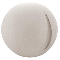 SITZBALL Plüsch Leoprint Beige  - Beige, Design, Textil (65cm) - Stylife