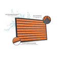 KOKOSMATTE 45/75 cm Mix Mats  - Hellbraun/Schwarz, Basics, Naturmaterialien/Kunststoff (45/75cm) - Esposa