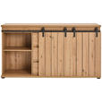 SIDEBOARD in 160/86/40 cm - Eichefarben/Schwarz, LIFESTYLE, Holzwerkstoff/Kunststoff (160/86/40cm) - Landscape