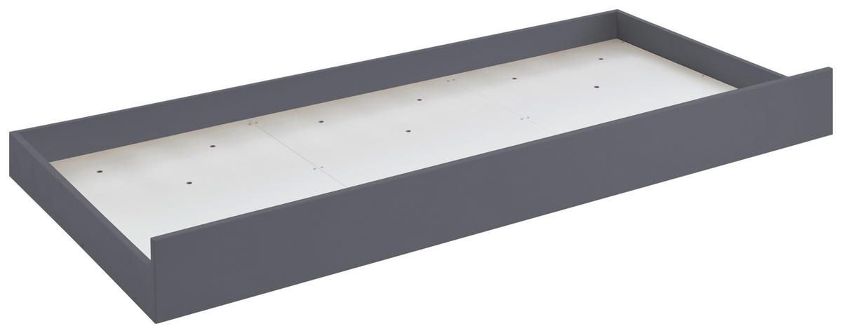 BETTKASTEN Anthrazit  - Anthrazit, LIFESTYLE, Holzwerkstoff/Kunststoff (94/20/199cm) - Stylife