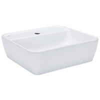 WASCHBECKEN  - Weiss Hochglanz, Modern, Keramik (50/12/36cm) - Welnova